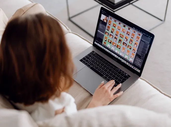 Computer med internetadgang